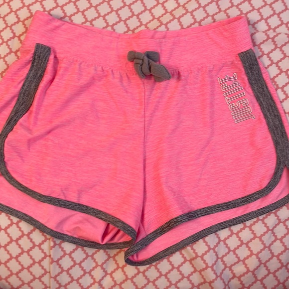 hot pink justice kids shorts